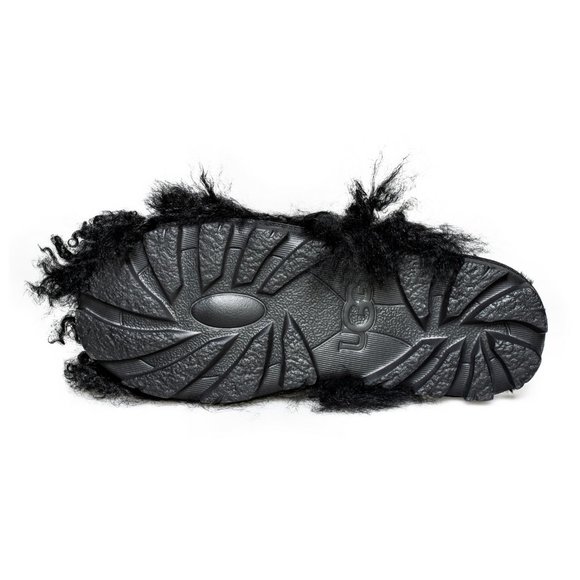 UGG Coquette Mongolian Black Slippers - Women's - Picture 6 of 6